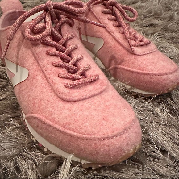 Rag & Bone Retro Runner Felted Wool Blend Pink Sneakers - Picture 5 of 16